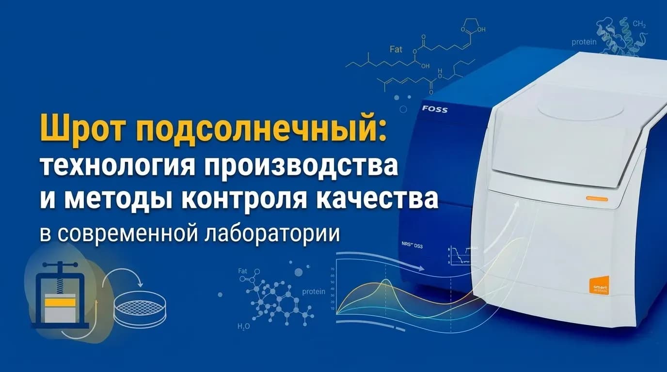Шрот подсолнечный: технология производства и методы контроля качества в современной лаборатории